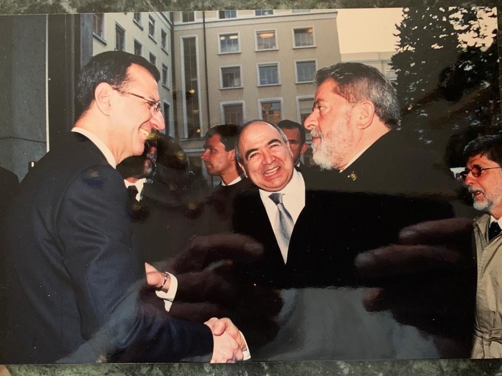 Сергей Орджоникидзе и президент Бразилии Лула да Силва. Фото из личного архива С.Орджоникидзе