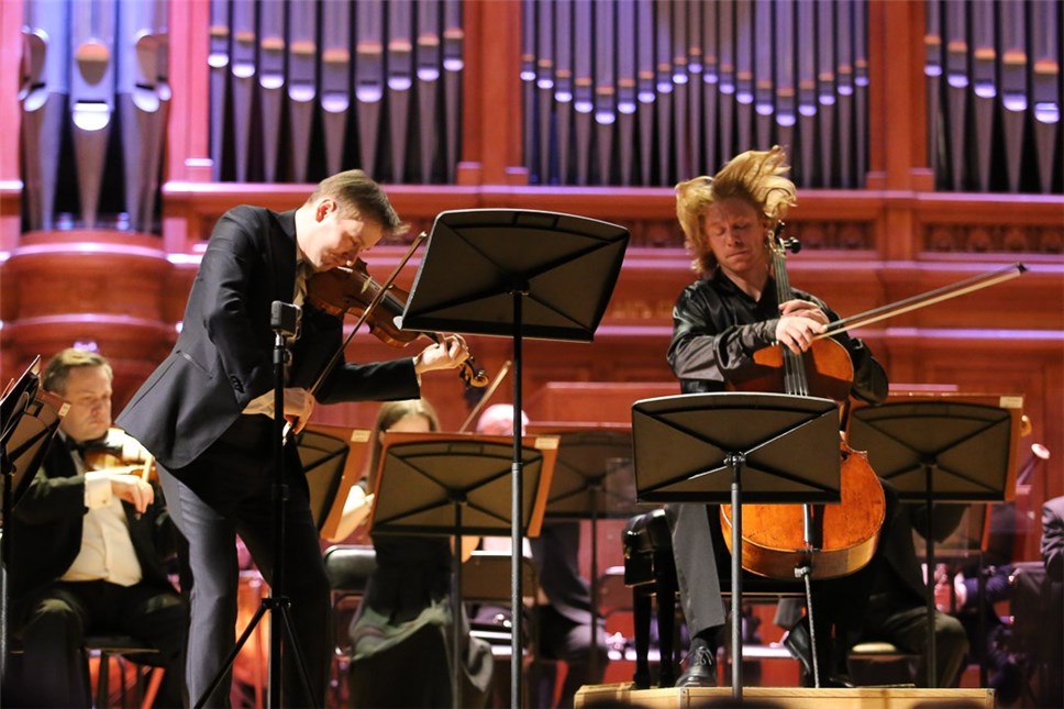 Двойной концерт Брамса. Никита Борисоглебский, Сергей Антонов. Фото предоставлены автором.